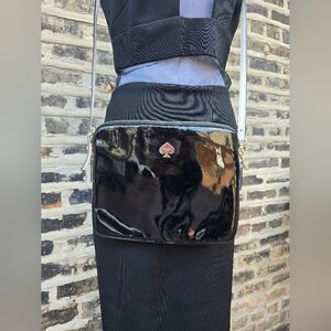 Kate Spade Glossy Black Crossbody Bag
